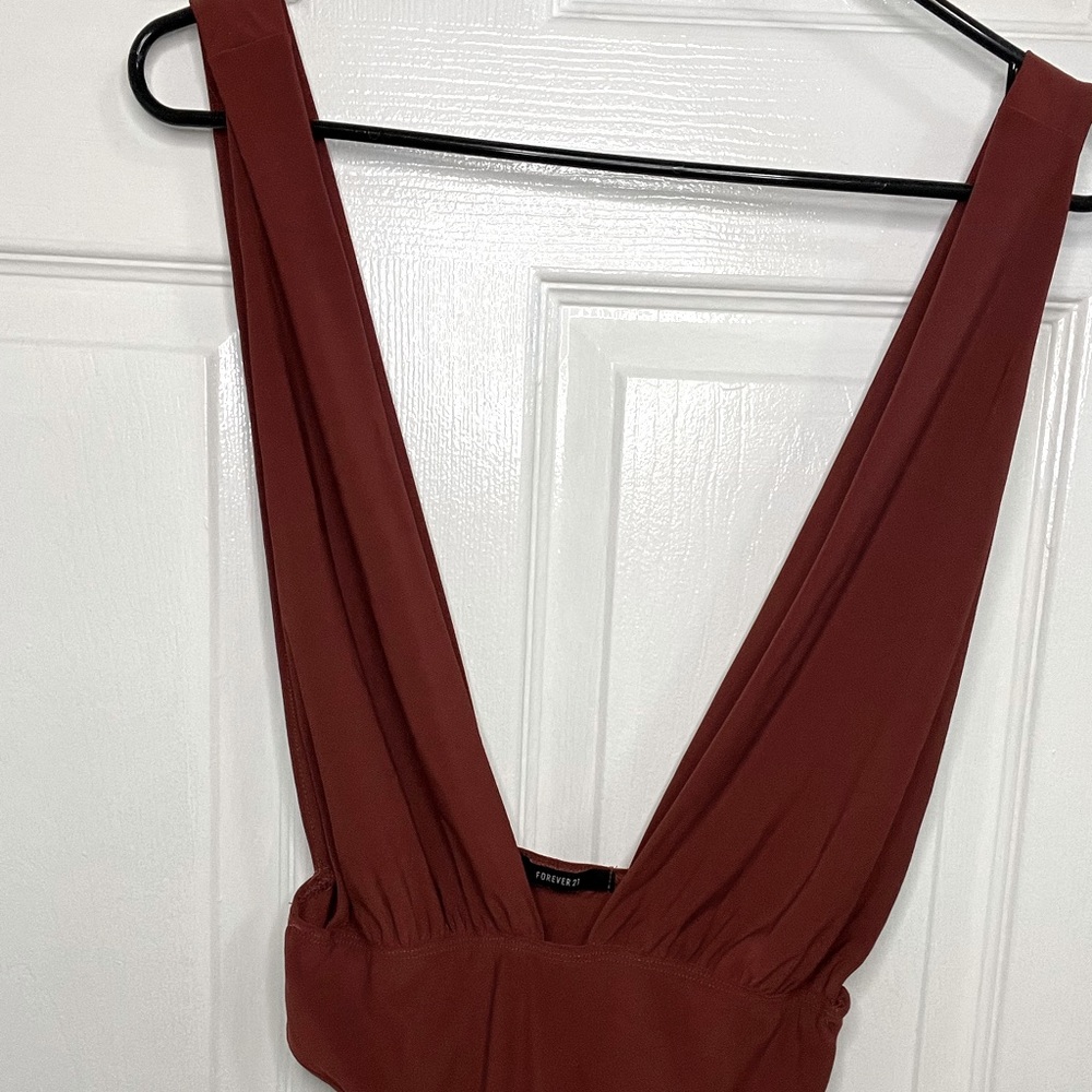 Deep V body suit, date night or night with the girls